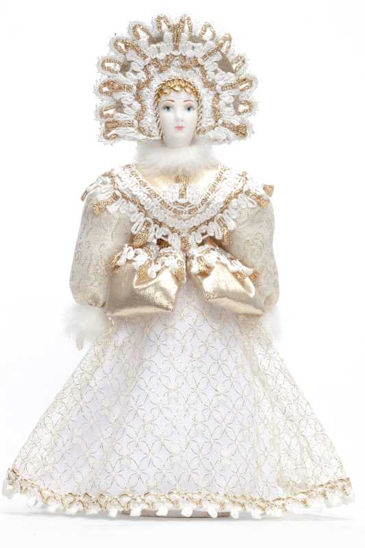 Snow Maiden Princess hand made Porcelain Doll - 11 Inches (by Le Russe)