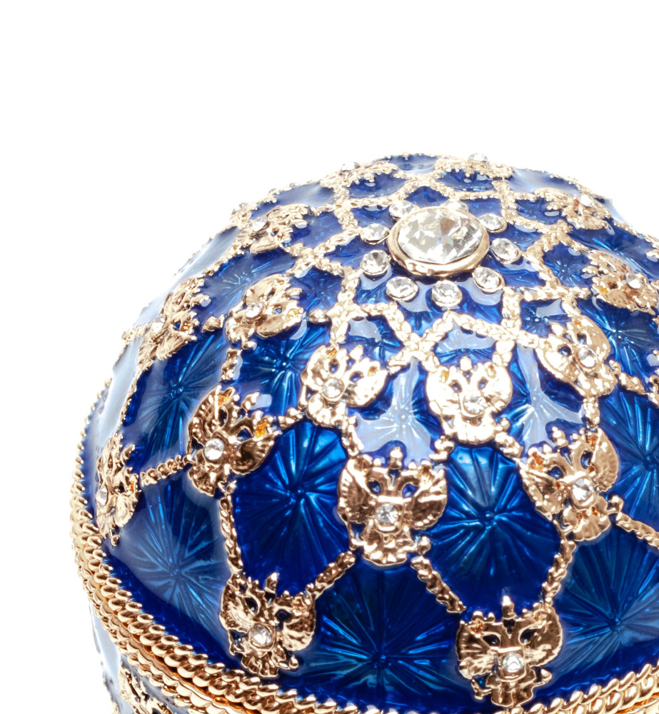 80 mm Clock and Dark Blue Imperial Coronation Music Easter Egg