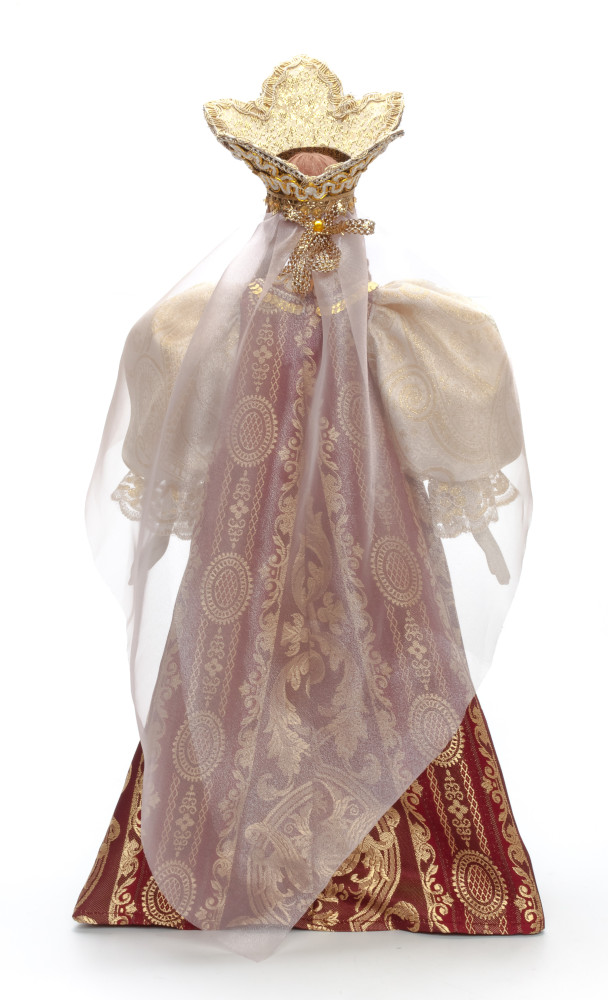 The Princess in a Gold Dress hand-sewn Porcelain Doll - 21 Inches