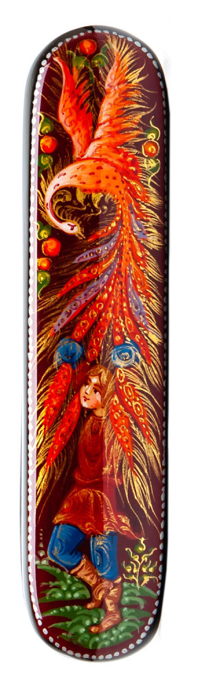 20x100mm the Firebird Hand Painted Jewellery Box (by Sadko Workshop)