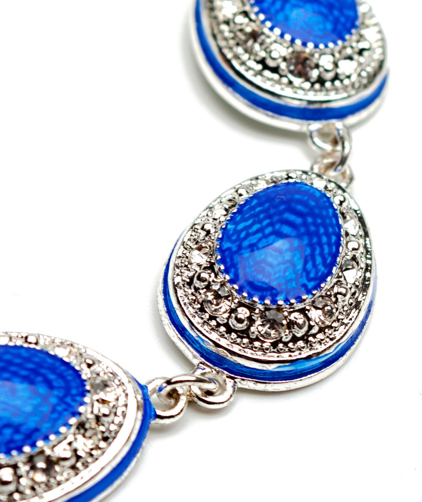 180 mm Oval Blue Bracelet (by AKM Gifts)