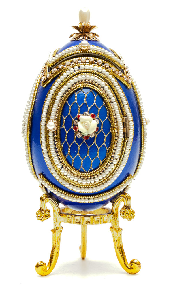 140 mm Blue Mesh with the Rose Easter Egg