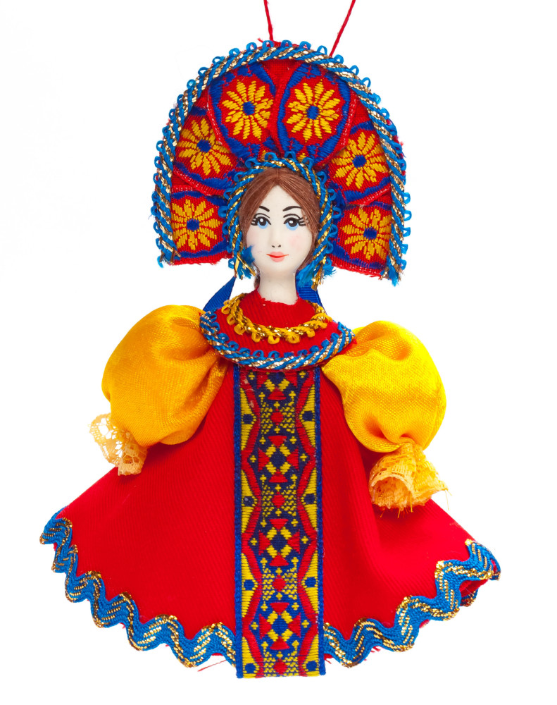 Shop Christmas Tree Ornaments Dolls Porcelain Doll in a Russian Dress and Kokoshnik - 5.5 Inches (by Le Russe) online at Skazka.site | Eligible for fast shipping and free returns. Porcelain Doll in a Russian Dress and Kokoshnik - 5.5 Inches (by Le Russe)