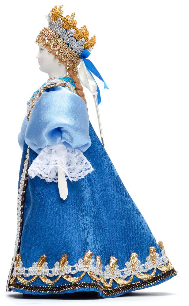 240 mm Russian Women in a Blue Holiday Dress 18 century (by Le Russe)