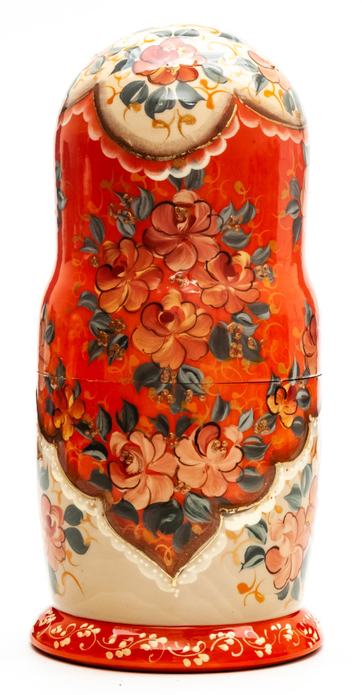 200 mm the Tale of Tsar Saltan hand painted wooden Matryoshka doll 5 pcs (by A Studio)
