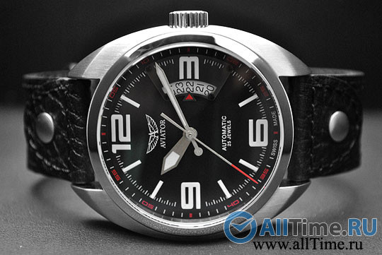 Швейцарские механические наручные часы Aviator R.3.08.0.090.4