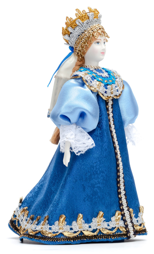 240 mm Russian Women in a Blue Holiday Dress 18 century (by Le Russe)