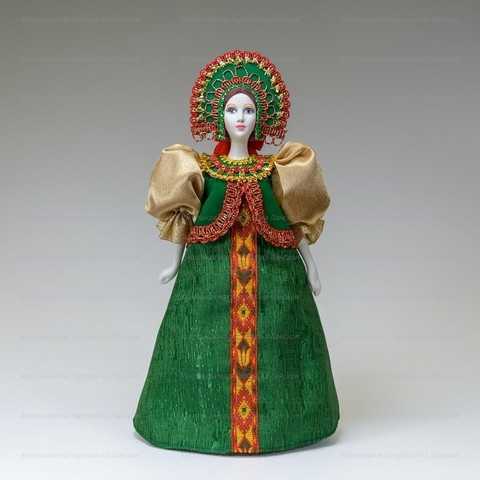 Russian Beauty hand made Porcelain Doll in Kokoshnik - 11 Inches (by Le Russe)