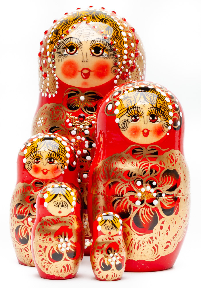 Shop Exclusive Nesting Dolls 180 mm Russian North Pattern hand painted Wooden Matryoshka Doll 5 inside (by Snezana Studio) online at Skazka.site | Eligible for fast shipping and free returns. 180 mm Russian North Pattern hand painted Wooden Matryoshka Doll 5 inside (by Snezana Studio)