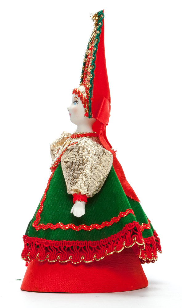 170 mm Merchant's Wife with a Kokoshnik Porcelain Doll (by Le Russe)