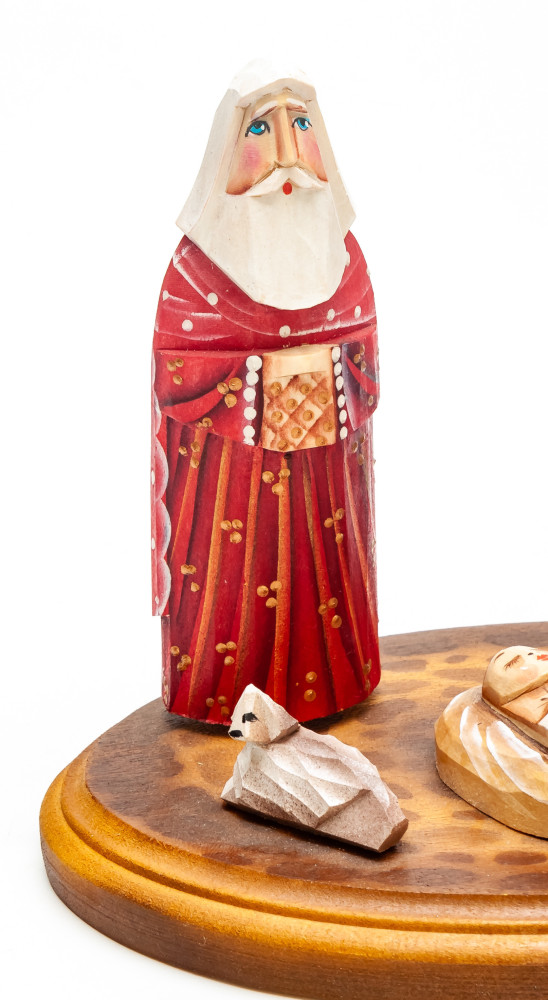 Nativity Set of 4 handpainted Carving Wooden Figures