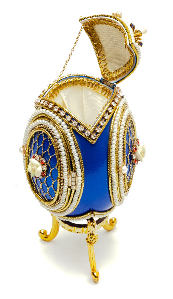 140 mm Blue Mesh with the Rose Easter Egg