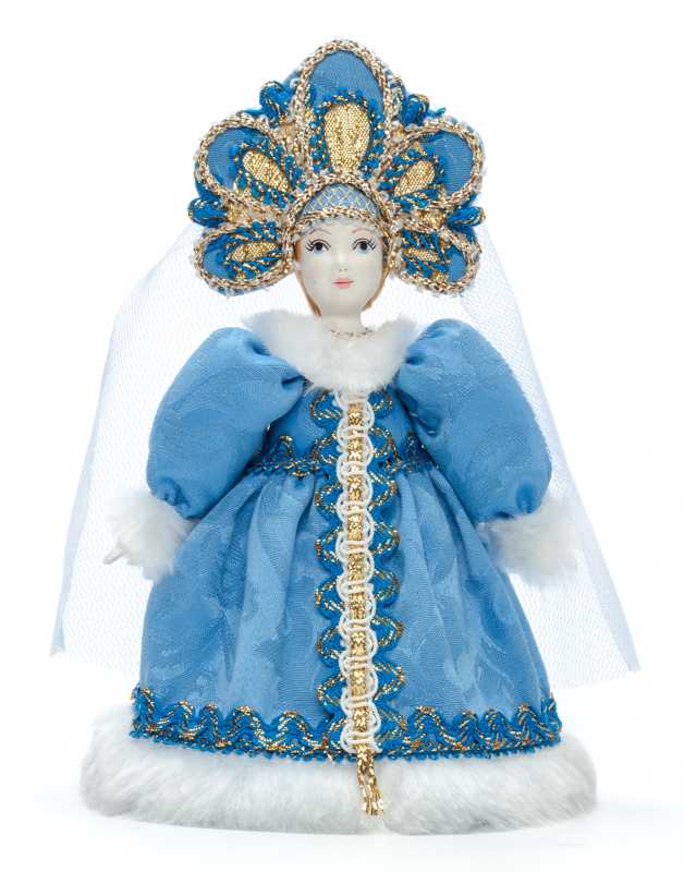 Snow Maiden Princess Porcelain Doll 