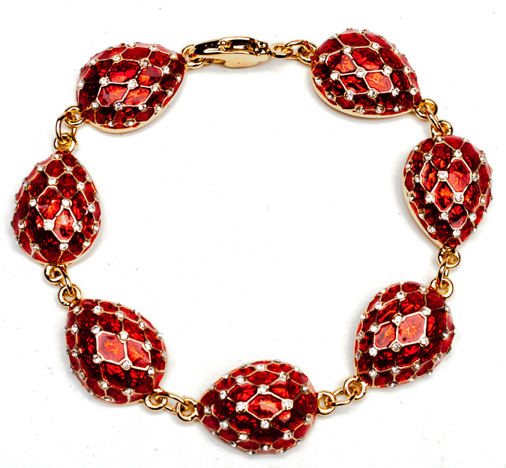 180 mm Drop with Mesh Red Bracelet (by AKM Gifts)