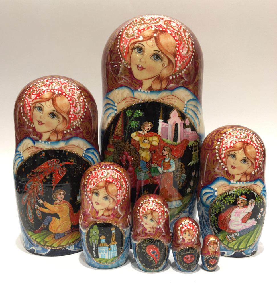 Shop Exclusive Nesting Dolls Firebird Tale Matryoshka Doll 7 pcs online at Skazka.site | Eligible for fast shipping and free returns. Firebird Tale Matryoshka Doll 7 pcs