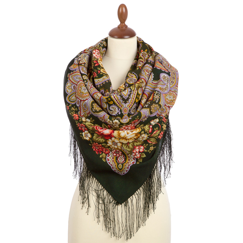 Shop Woolen Scarves with Silk Fringe 125x125 cm Платок «Прекрасное мгновенье» online at Skazka.site | Eligible for fast shipping and free returns. Платок «Прекрасное мгновенье»