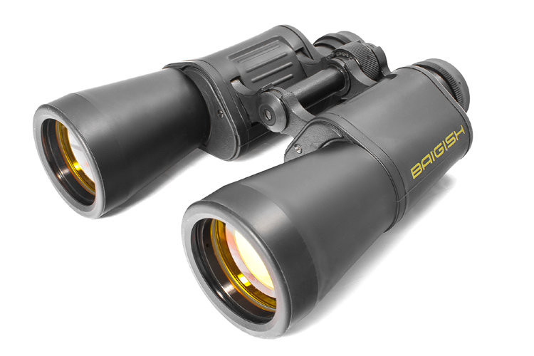 Binoculars Baigish BPCs3 12x45, ruby lens coating, rubberized case, production KOMZ, Russia