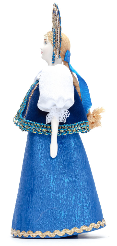Russian Beauty hand made Porcelain Doll in Kokoshnik - 11 Inches (by Le Russe)
