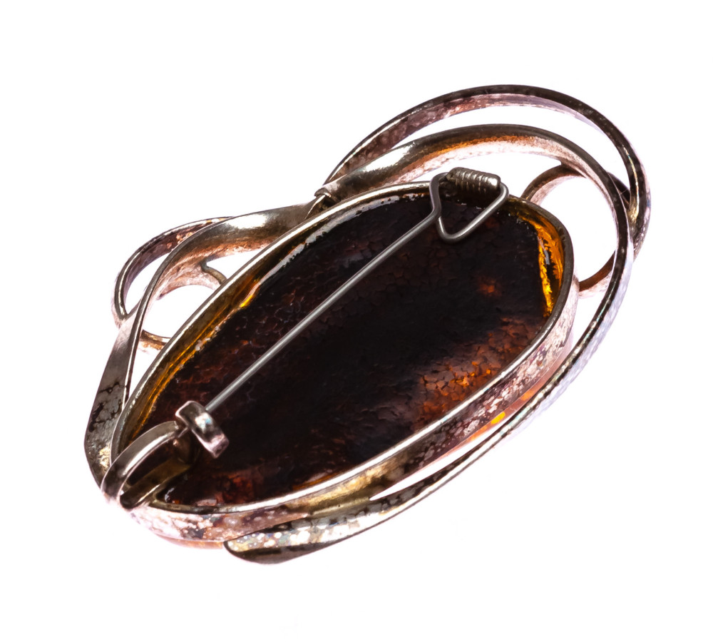 18 g Baltic Amber Brooch