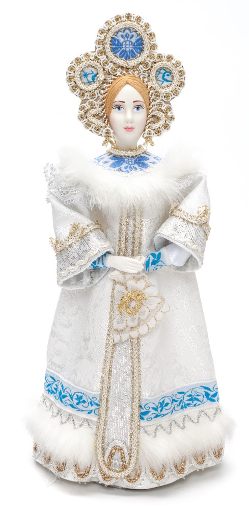 Snow Maiden Princess hand made Porcelain Doll - 11 Inches (by Le Russe)