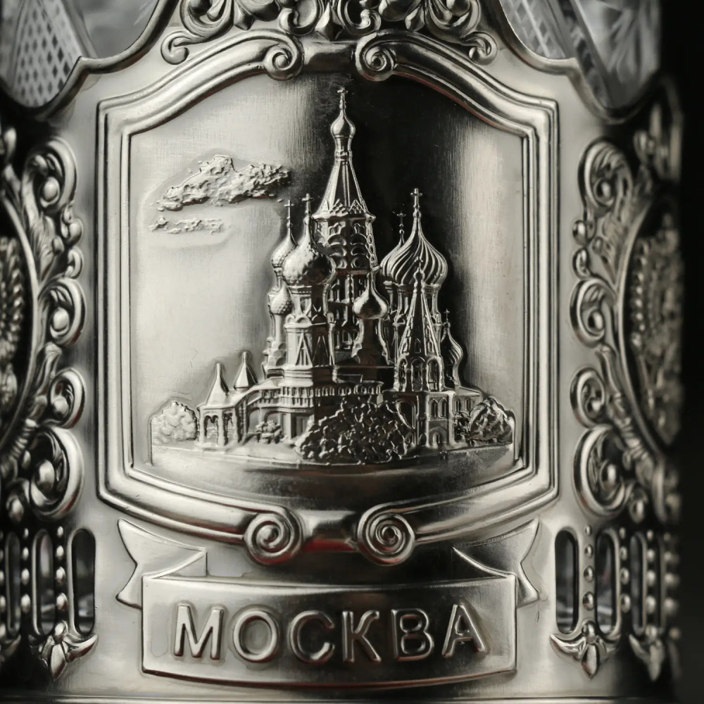 Saint Basil Cathedral nickel plated tea glass holder