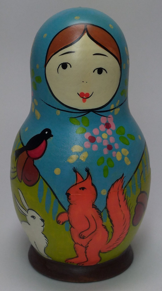 Shop Exclusive Nesting Dolls 110 mm Mistress with Squirrel hand painted Traditional Russian Wooden Matryoshka doll 5 pcs (by Igor Malyutin) online at Skazka.site | Eligible for fast shipping and free returns. 110 mm Mistress with Squirrel hand painted Traditional Russian Wooden Matryoshka doll 5 pcs (by Igor Malyutin)