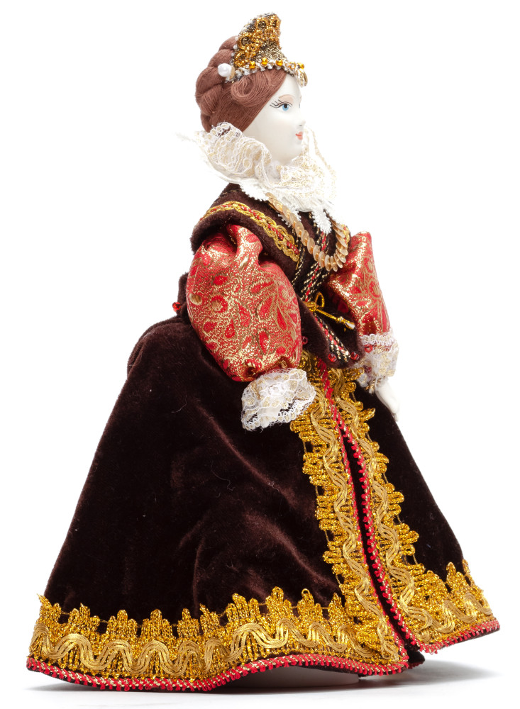 Spanish Girl hand made Porcelain Doll - 11 Inches (by Le Russe)