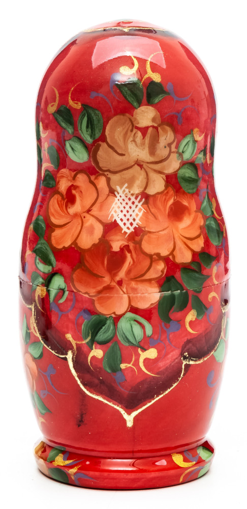 110 mm Ruslan and Lyudmila hand painted on wooden Matryoshka doll 5 pcs (by A Studio)