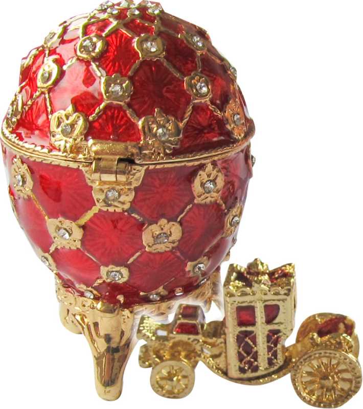 62 mm Imperial Coach and Black Imperial Coronation Easter Egg
