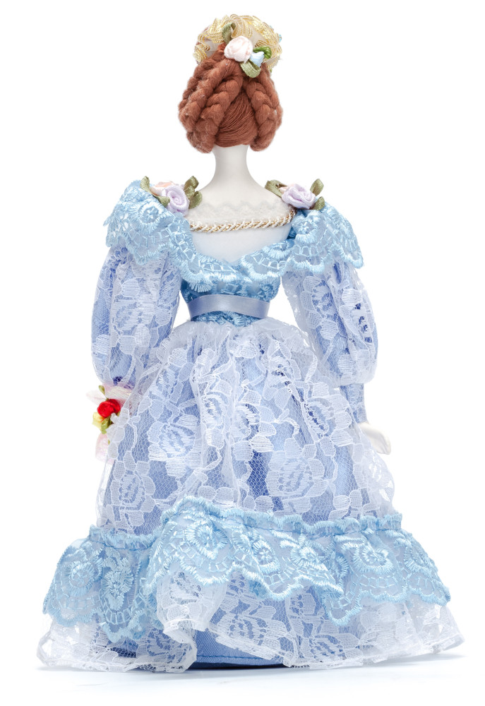 Russian Girl hand made Porcelain Doll in a 19th century Dress - 11 Inches (by Le Russe)