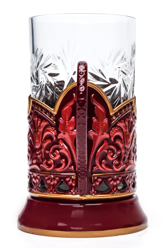 Zhostovo Patterns Tea Glass Holder