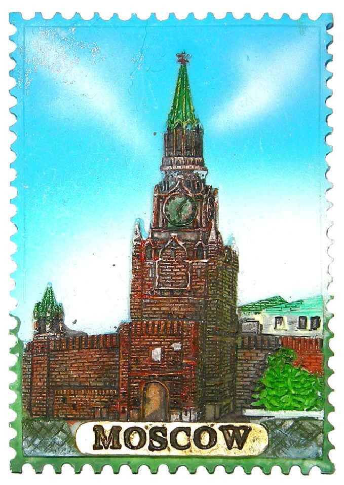 Магнит рельефный "Москва. Спасская Башня"