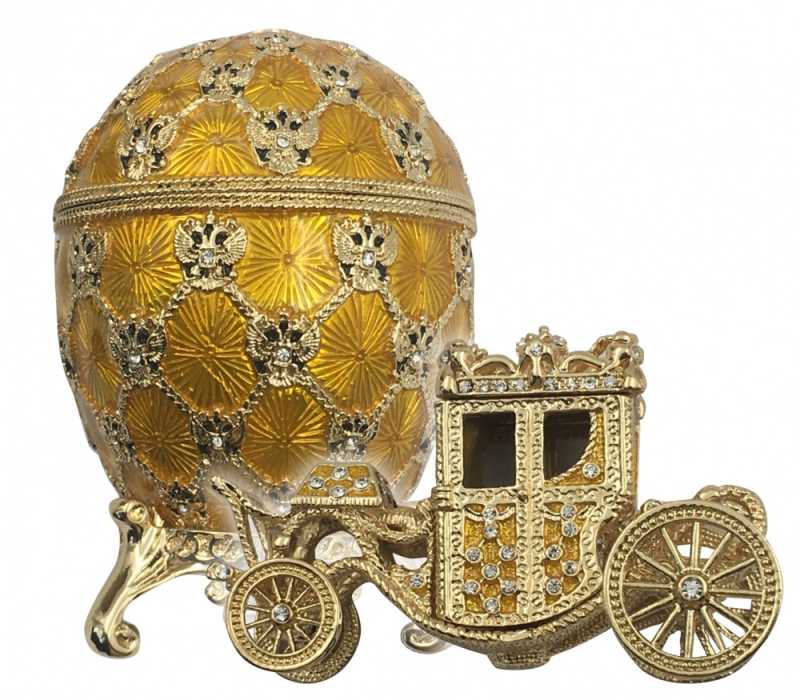 95 mm Imperial Coach and Gold Imperial Coronation Easter Egg