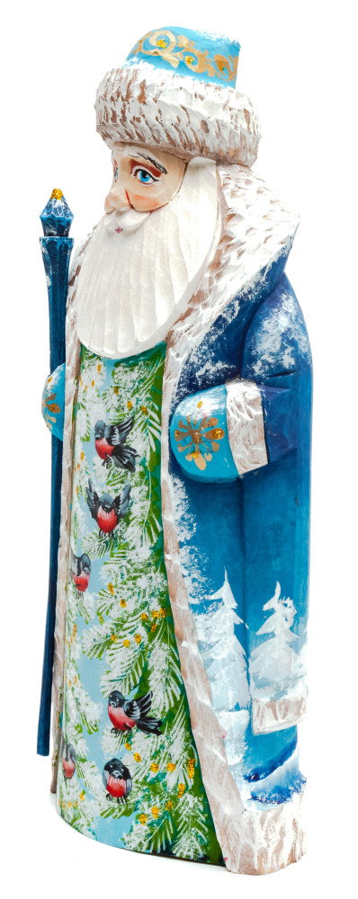 200 mm Santa Claus with a staff (by Igor Carved Wooden Figures Studio)
