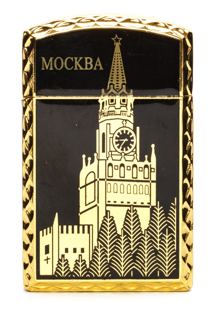Moscow Spasskaya Tower Gas Metal Lighter (by Sergio Accendino)
