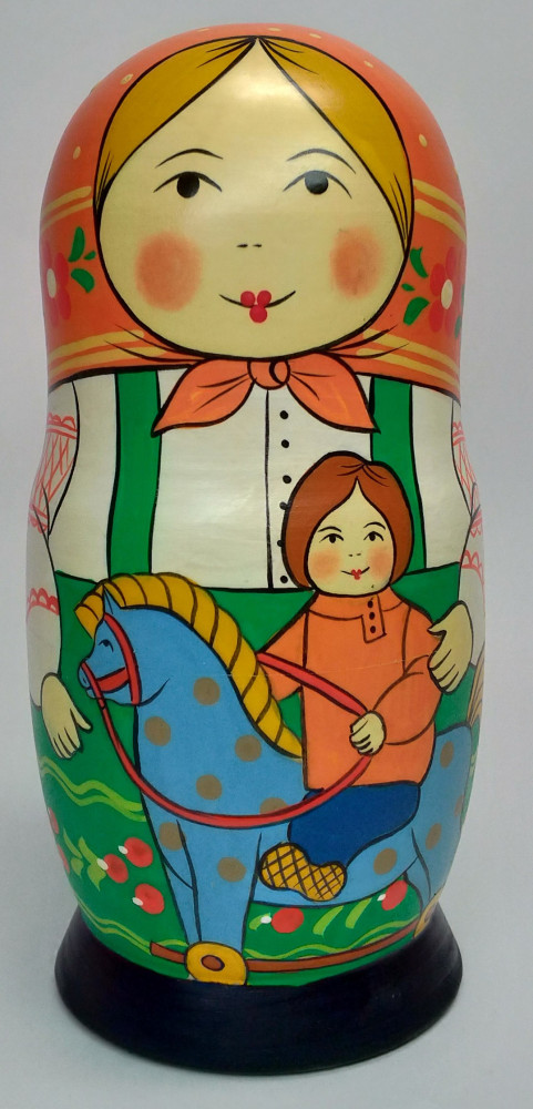 Shop Exclusive Nesting Dolls 160 mm Mother with Son hand painted Traditional Russian Wooden Matryoshka doll 5 pcs (by Igor Malyutin) online at Skazka.site | Eligible for fast shipping and free returns. 160 mm Mother with Son hand painted Traditional Russian Wooden Matryoshka doll 5 pcs (by Igor Malyutin)