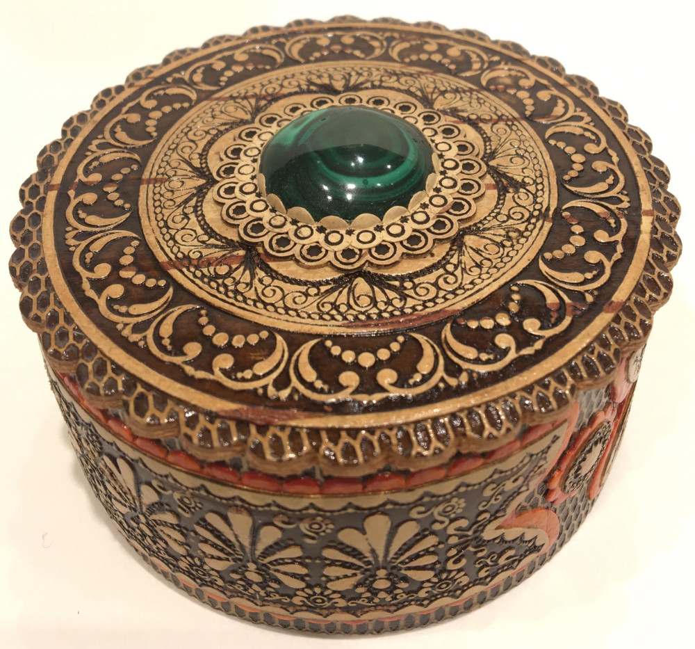 Birch Bark Hand-made Jewellery Box