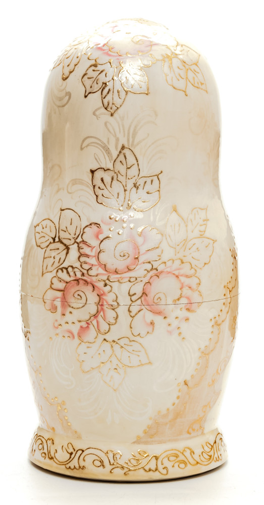 220 mm Russian Fairytalel handpainted Wooden Matryoshka Doll 7 pcs (by Sheherazade)