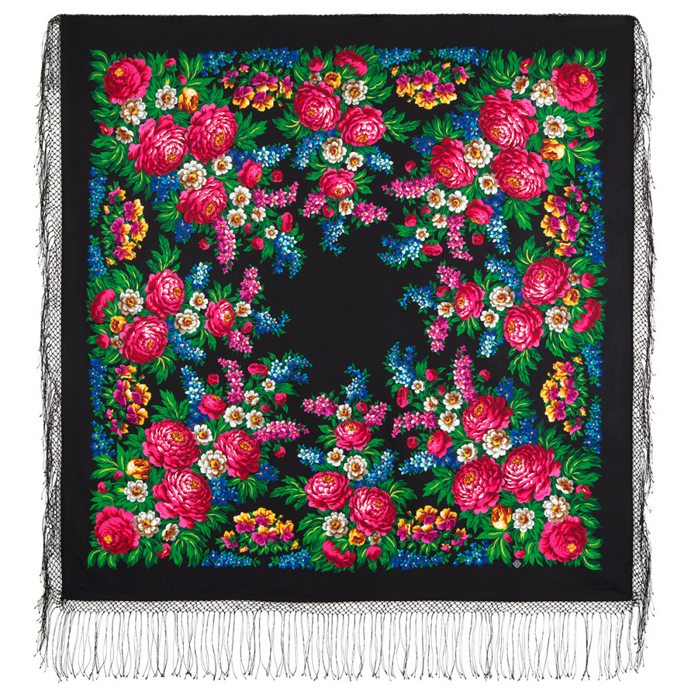 Shop Thick Woolen Fabric Shawls with Silk Fringe 148x148 cm Шаль «День Победы» online at Skazka.site | Eligible for fast shipping and free returns. Шаль «День Победы»