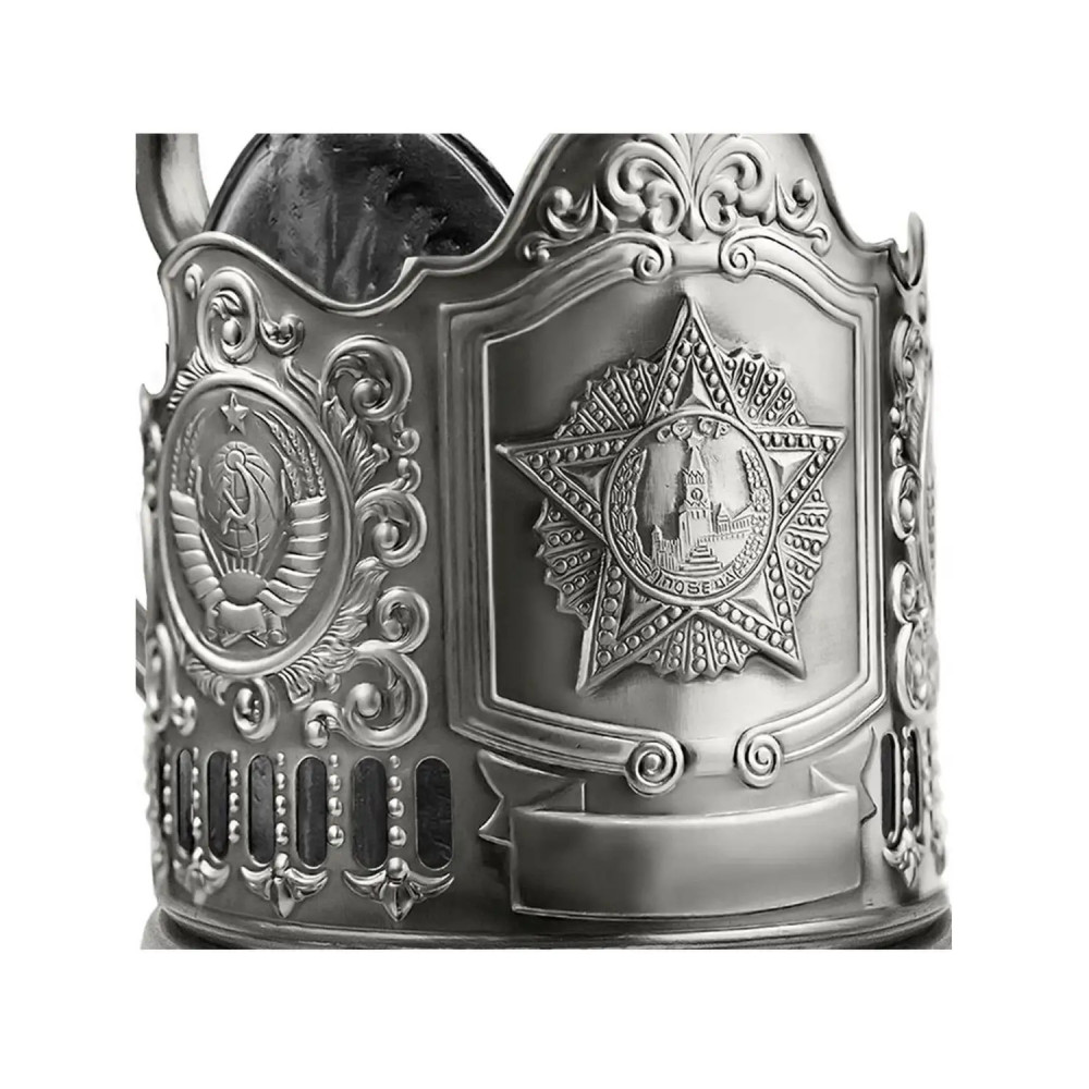 Order of Victory nickel plated tea glass holder