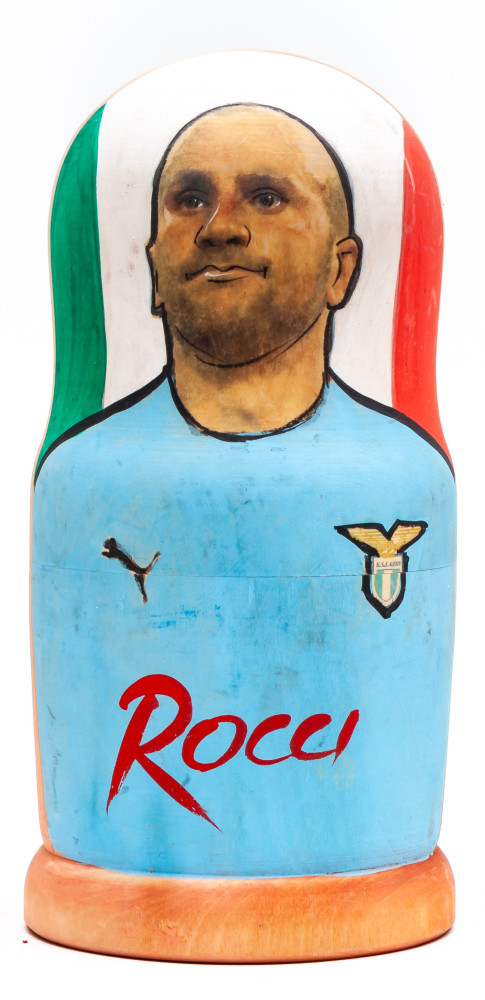 180mm Tomasso Rocchi from Lazio Hand Painted Matryoshka Doll 5 pcs (by Konstantin Studio)