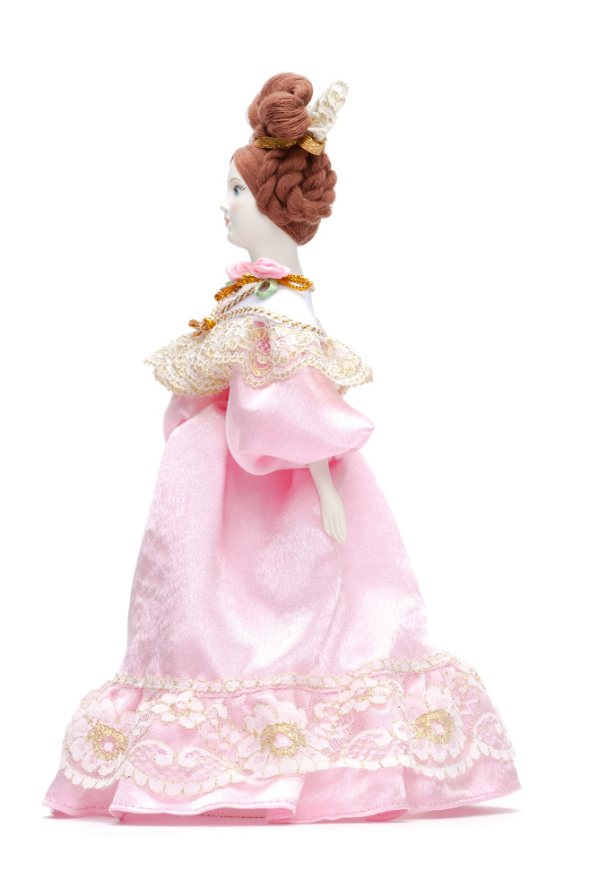 Molly Porcelain Doll in a Ball Outfit - 11 Inches (by Le Russe)