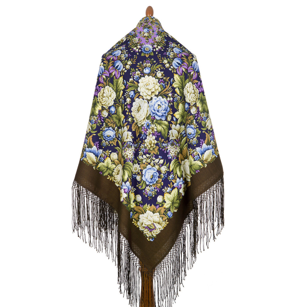 Shop Thick Woolen Fabric Shawls with Silk Fringe 148x148 cm Шаль «Диво дивное» online at Skazka.site | Eligible for fast shipping and free returns. Шаль «Диво дивное»