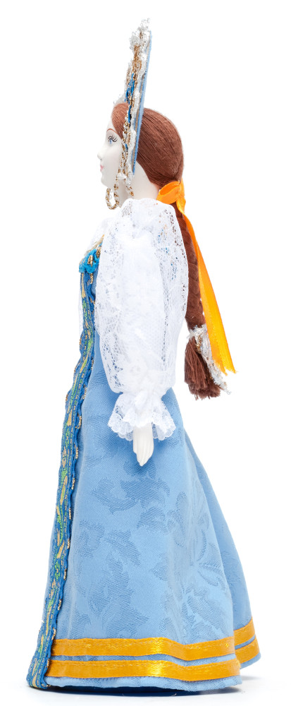 270 mm Russian Girl Doll in a Traditional Dress Porcelain Statue (by Le Russe)