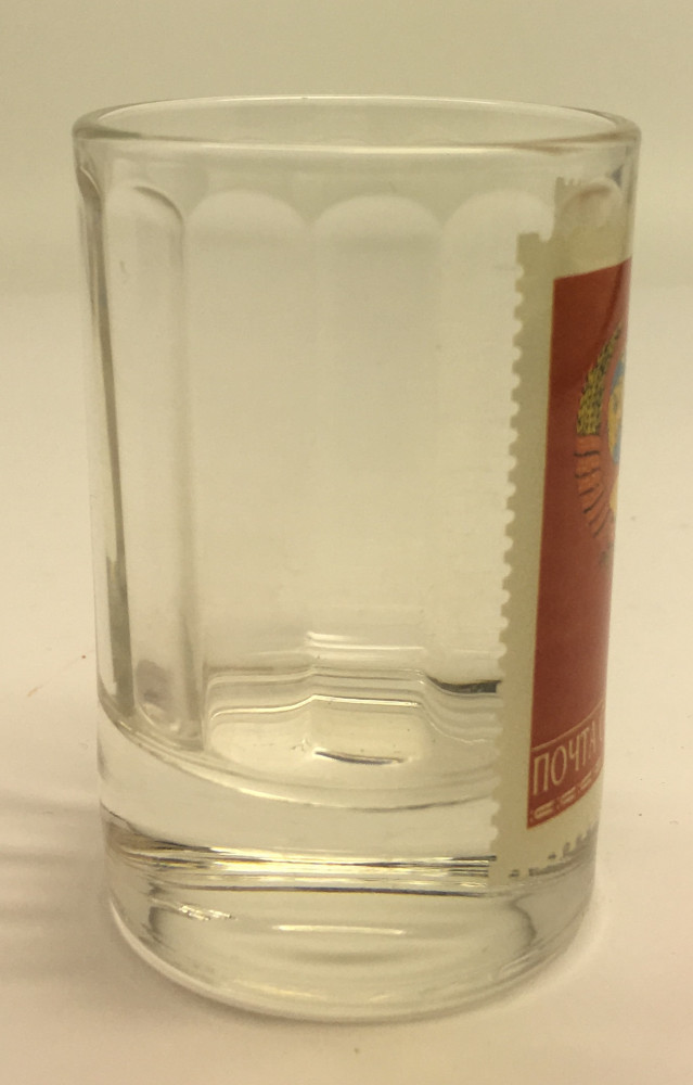 USSR Stamp Shot Glass