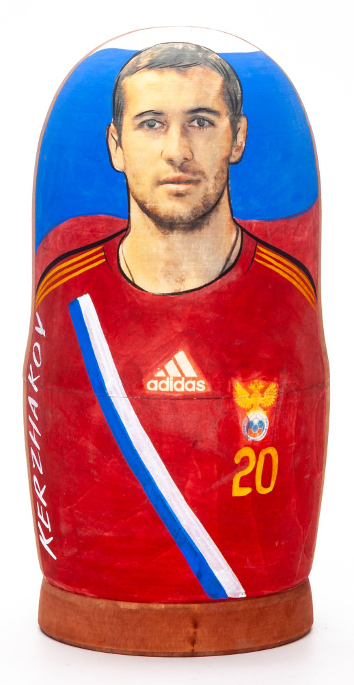 100mm Kerzhakov from Russia Hand Painted Matryoshka Doll 5 pcs (by Konstantin Studio)