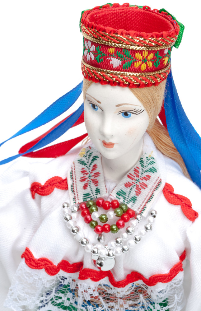 270 mm Estonian Girl Doll in a Traditional Dress Porcelain Statue (by Le Russe)