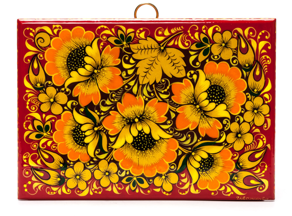 170x130 mm Khokhloma Painting Jewellery Wooden Box
