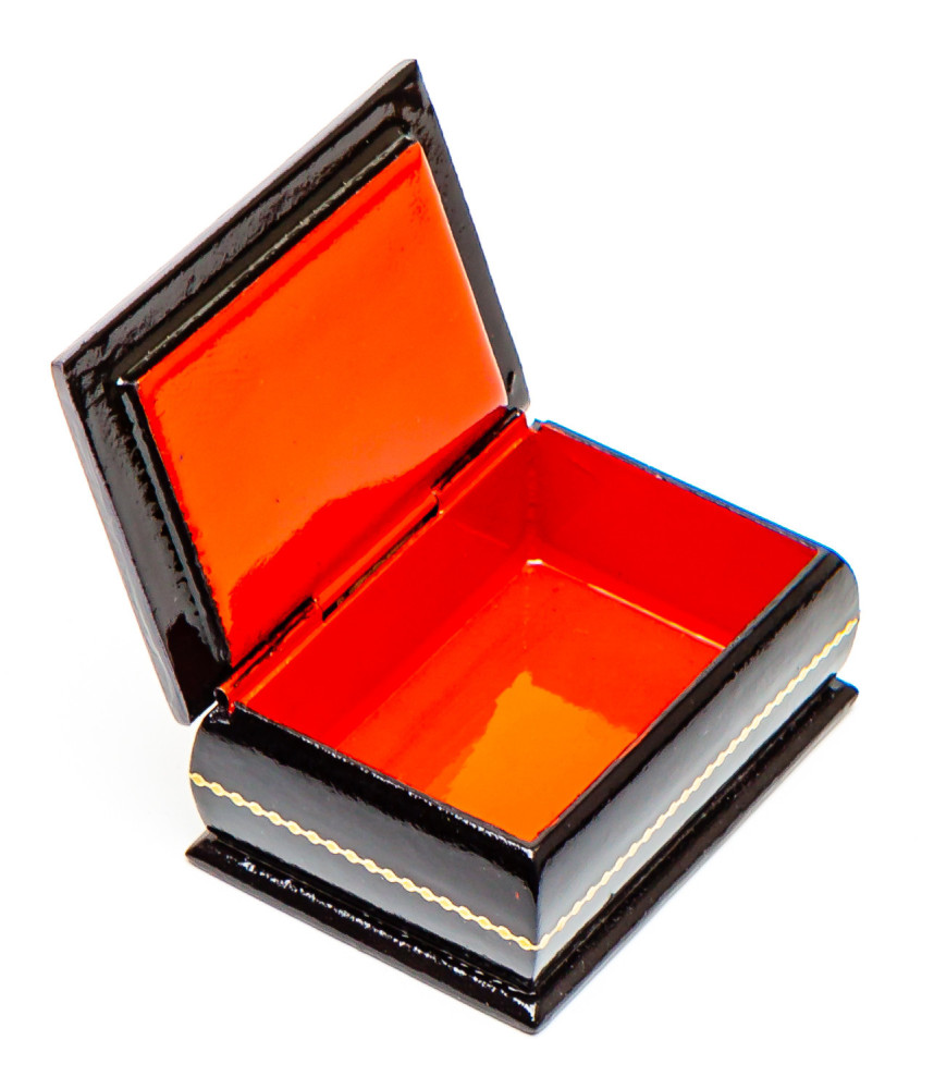 50x70mm Russian Winter Hand Painted Jewellery Box (by Tatiana Shkatulka Crafts)