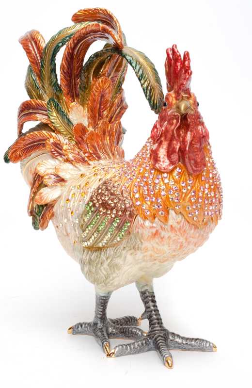 200 mm Cockerel Jewellery Box